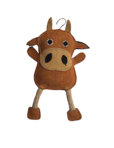 All-Natural Dog Toy - Eco-Friendly Stuffed Animal for Dogs & Puppies | No Plastic | Safe. Durable Chew Toy | 6 Animal Besties to Pick