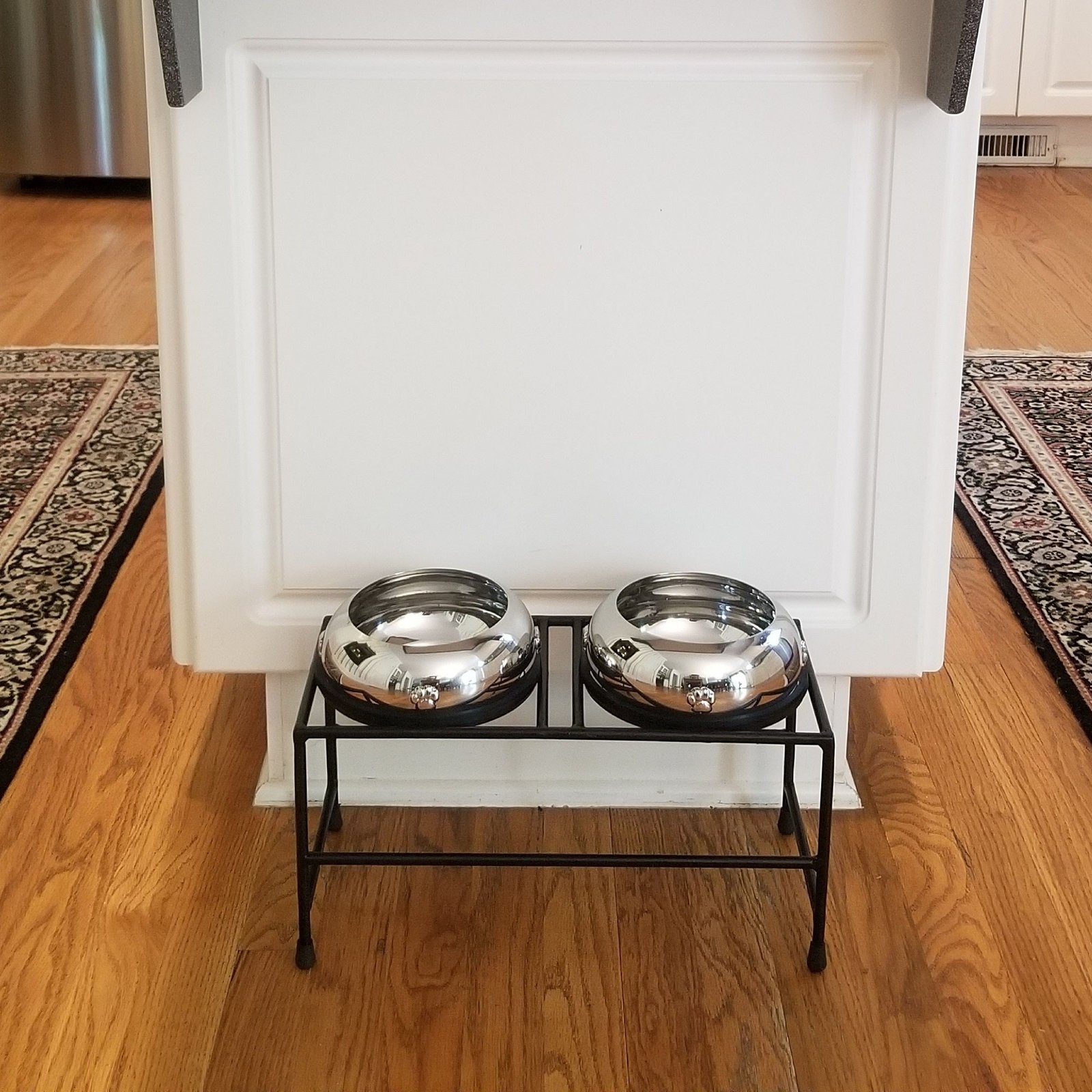 Adjustable Double Bowl Elevated Dog Feeder – Stainless Steel Stand for Raw. Wet & Dry Food – Small to XL Sizes